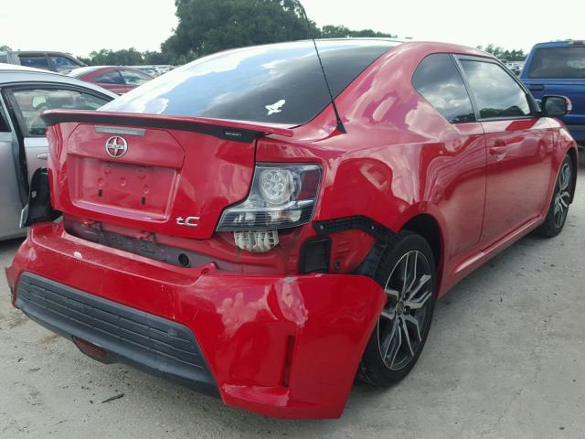 JTKJF5C72E3074298 - 2014 TOYOTA SCION TC 红色 照片 4
