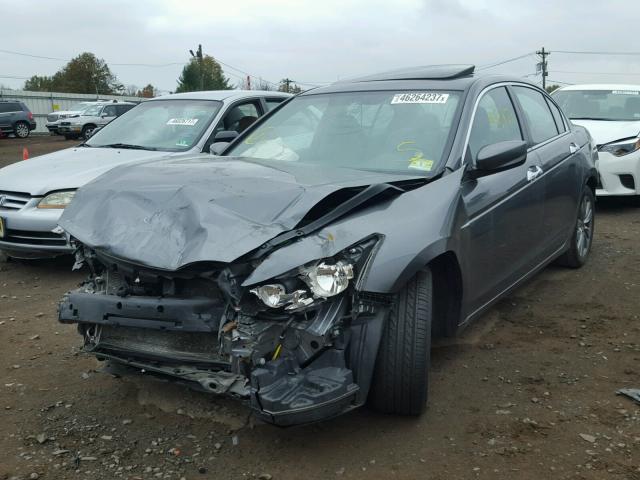 1HGCP3F89BA024884 - 2011 HONDA ACCORD EXL GRAY photo 2