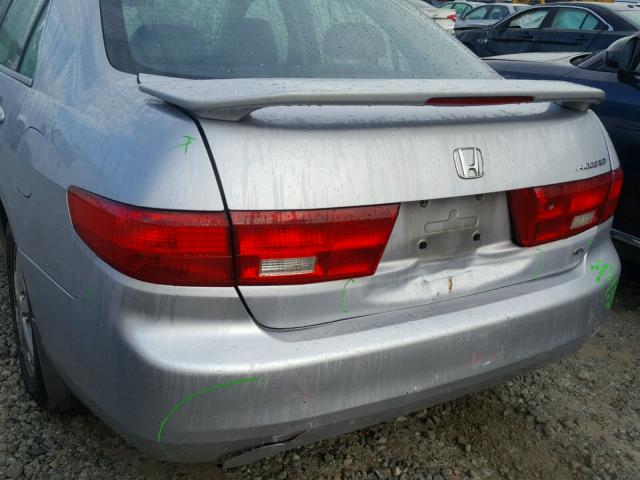 1HGCM56805A013359 - 2005 HONDA ACCORD EX SILVER photo 9