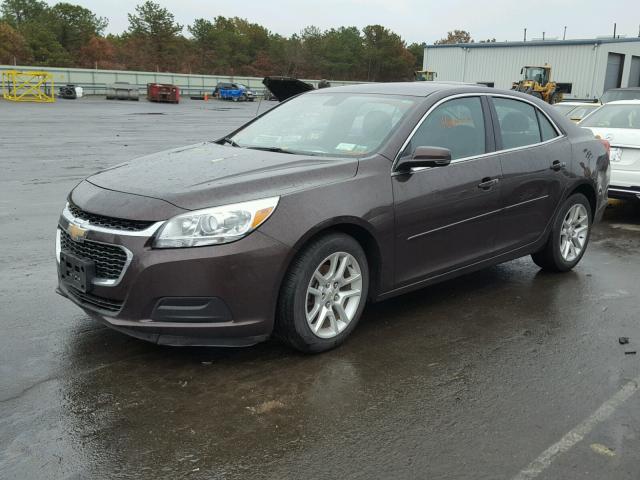 1G11C5SL2FF270703 - 2015 CHEVROLET MALIBU 1LT BROWN photo 2