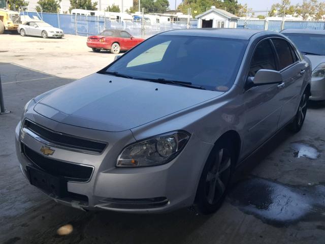 1G1ZC5E04CF291715 - 2012 CHEVROLET MALIBU 1LT SILVER photo 2