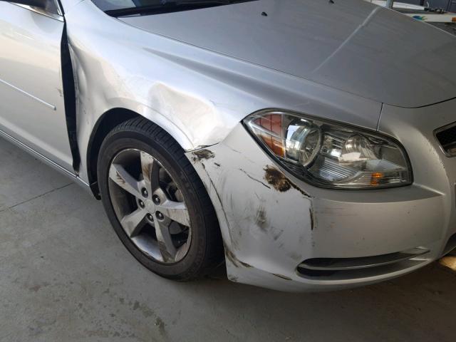 1G1ZC5E04CF291715 - 2012 CHEVROLET MALIBU 1LT SILVER photo 9