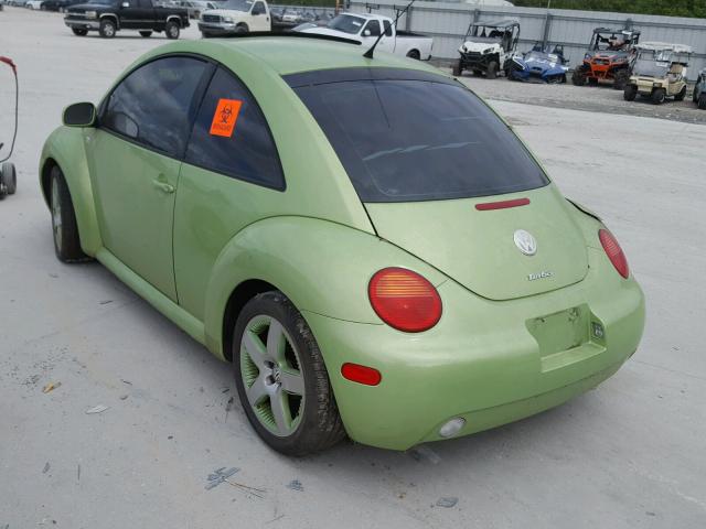 3VWCD21C23M420248 - 2003 VOLKSWAGEN NEW BEETLE GREEN photo 3