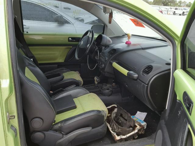 3VWCD21C23M420248 - 2003 VOLKSWAGEN NEW BEETLE GREEN photo 5