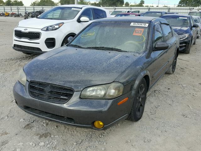 JN1CA31D91T620328 - 2001 NISSAN MAXIMA GXE GRAY photo 2