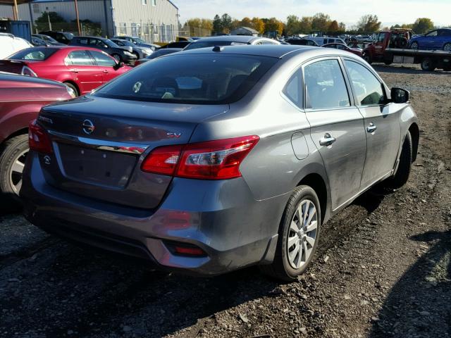 3N1AB7AP0GL661014 - 2016 NISSAN SENTRA S GRAY photo 4