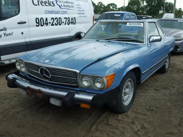 WDB10704412063155 - 1980 MERCEDES-BENZ 450 SL BLUE photo 2