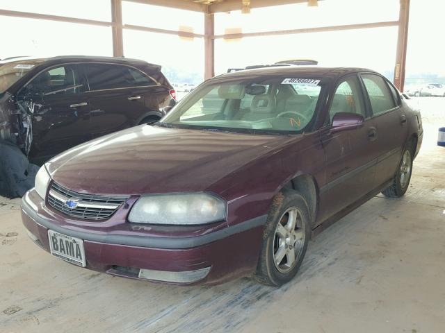 2G1WH52K739293798 - 2003 CHEVROLET IMPALA LS RED photo 2