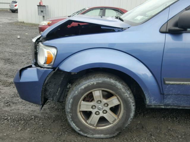 1D8HB48N78F124359 - 2008 DODGE DURANGO SL BLUE photo 9