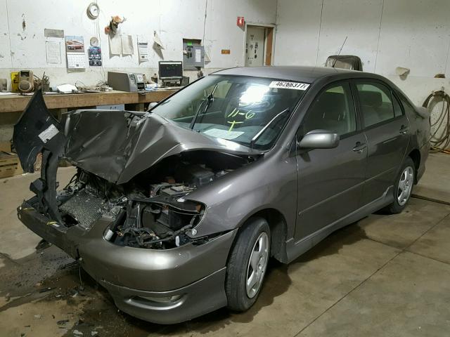 1NXBR32E75Z432072 - 2005 TOYOTA COROLLA GRAY photo 2