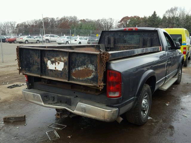 3D7KA26CX4G273618 - 2004 DODGE RAM 2500 S GRAY photo 4