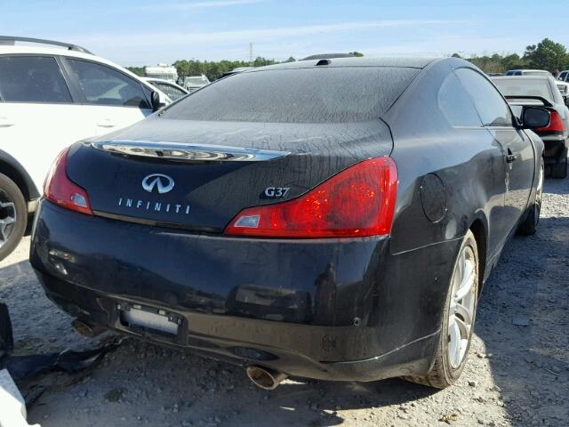 JN1CV6EK4AM101390 - 2010 INFINITI G37 BASE BLACK photo 4