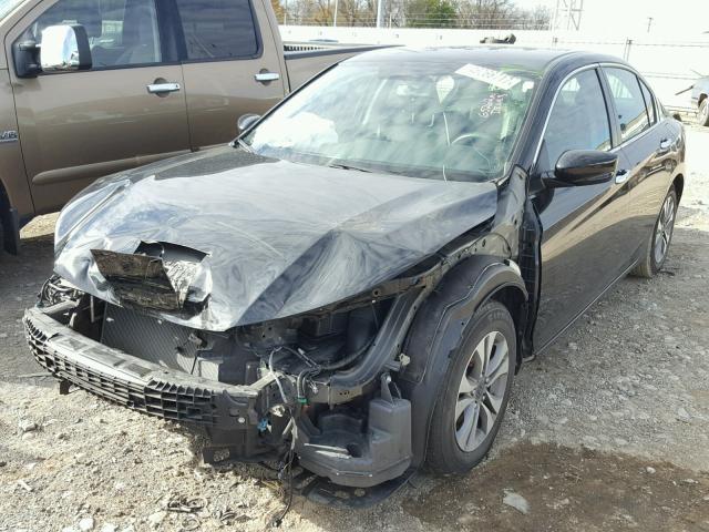 1HGCR2F34EA227744 - 2014 HONDA ACCORD LX BLACK photo 2