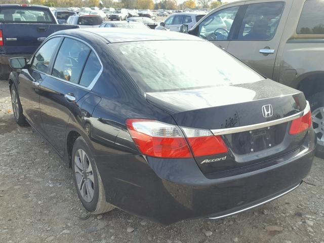 1HGCR2F34EA227744 - 2014 HONDA ACCORD LX BLACK photo 3