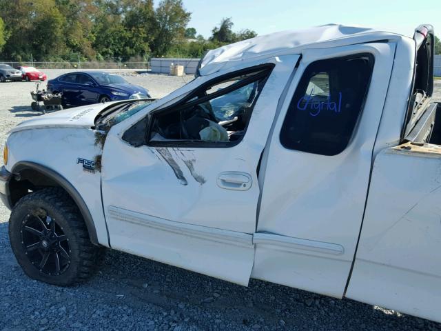 1FTRX18L43NA81616 - 2003 FORD F150 WHITE photo 9