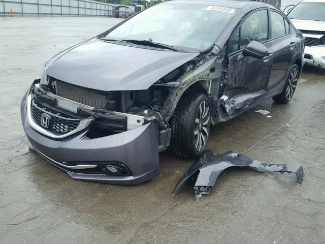 19XFB2F92FE077345 - 2015 HONDA CIVIC EXL 绿色 照片 9