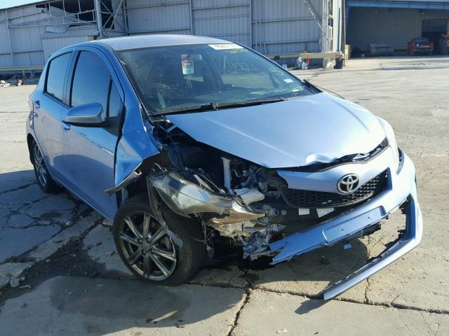 JTDKTUD35DD561076 - 2013 TOYOTA YARIS BLUE photo 1