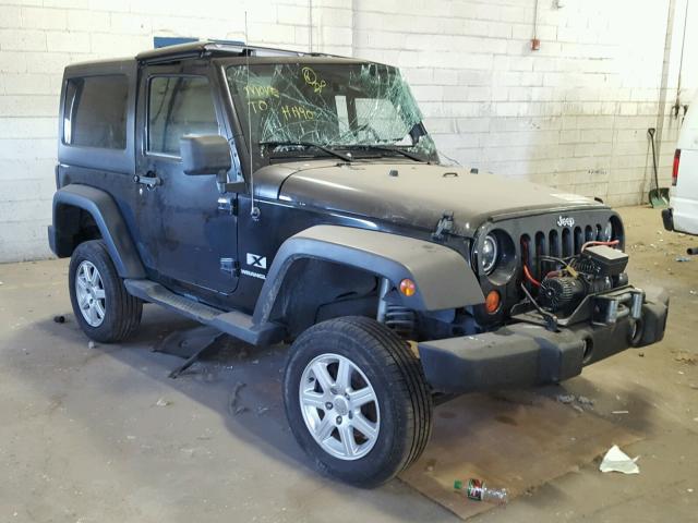 1J4FA24177L168307 - 2007 JEEP WRANGLER X BLACK photo 1