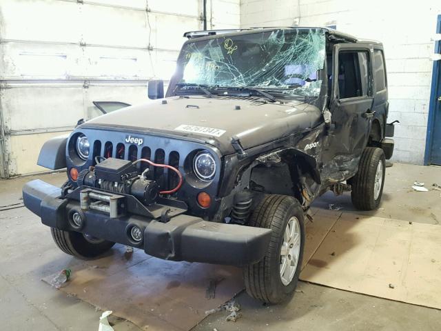 1J4FA24177L168307 - 2007 JEEP WRANGLER X BLACK photo 2