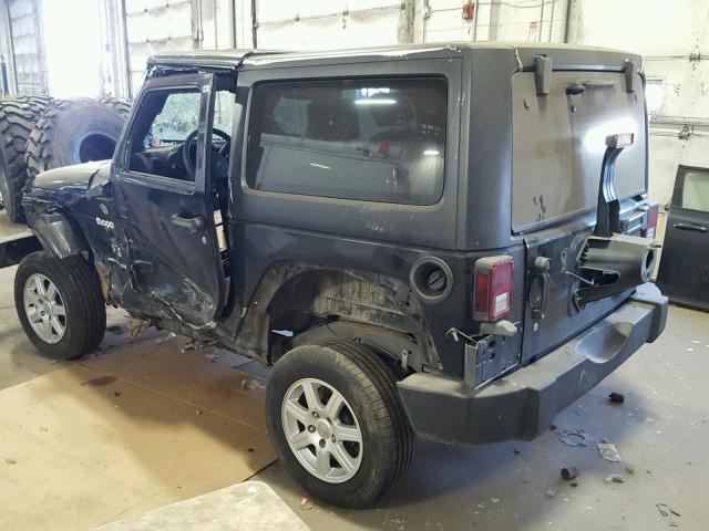 1J4FA24177L168307 - 2007 JEEP WRANGLER X BLACK photo 3