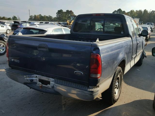 1FTRX17252NB20432 - 2002 FORD F150 BLUE photo 4