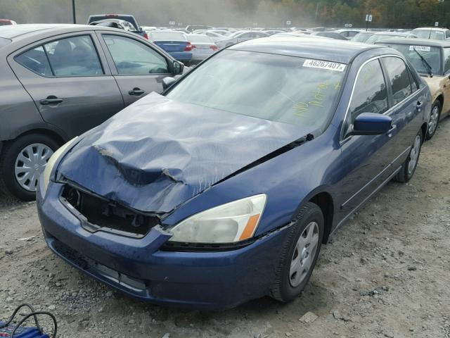 1HGCM56455L003279 - 2005 HONDA ACCORD LX BLUE photo 2