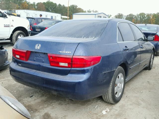 1HGCM56455L003279 - 2005 HONDA ACCORD LX BLUE photo 4