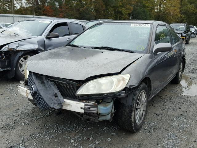 1HGEM22945L031535 - 2005 HONDA CIVIC EX Сұр фото 2