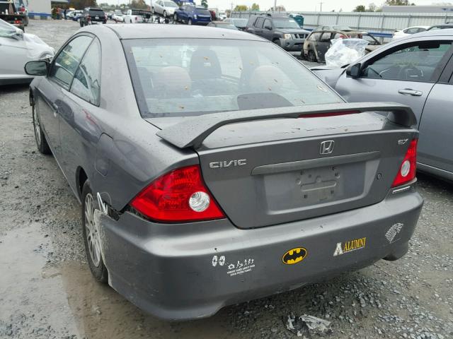 1HGEM22945L031535 - 2005 HONDA CIVIC EX Сұр фото 3