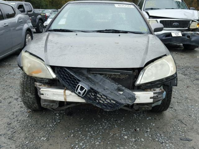 1HGEM22945L031535 - 2005 HONDA CIVIC EX GRAY photo 9