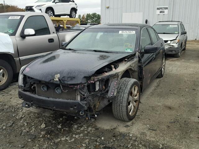 1HGCP26838A124837 - 2008 HONDA ACCORD EXL BLACK photo 2