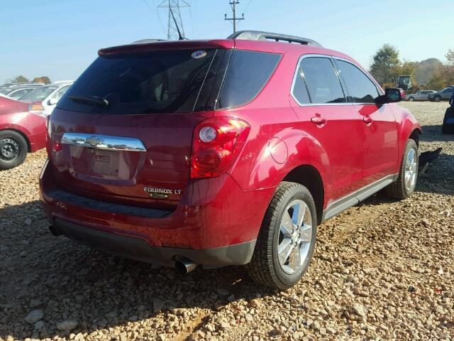 2GNFLDE33D6268119 - 2013 CHEVROLET EQUINOX LT RED photo 4