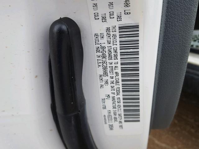 1J8HG48K16C280085 - 2006 JEEP COMMANDER YELLOW photo 10