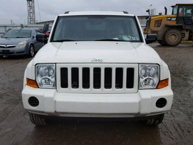 1J8HG48K16C280085 - 2006 JEEP COMMANDER YELLOW photo 9