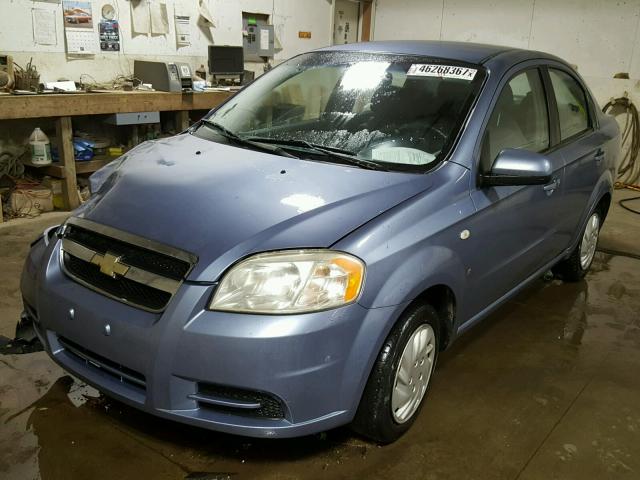 KL1TD56667B138111 - 2007 CHEVROLET AVEO BLUE photo 2