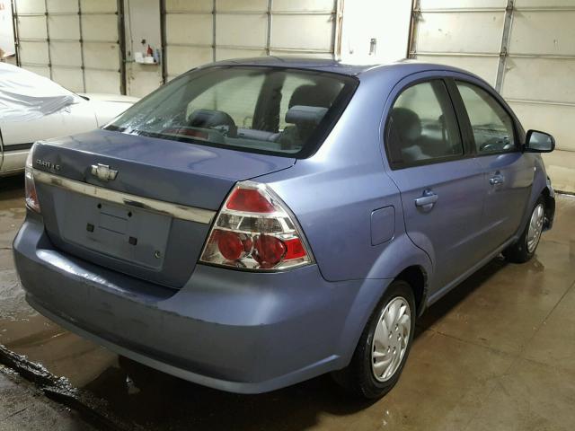 KL1TD56667B138111 - 2007 CHEVROLET AVEO BLUE photo 4