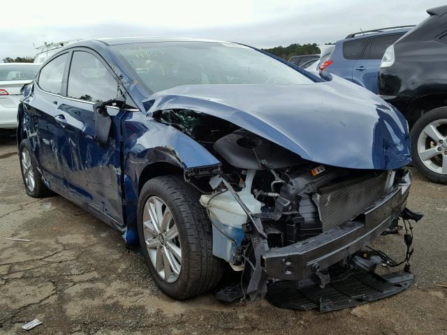 KMHDH4AE4FU367752 - 2015 HYUNDAI ELANTRA SE BLUE photo 1