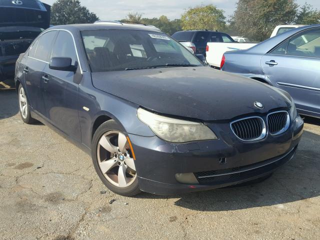 WBANU53578CT07199 - 2008 BMW 528 I BLUE photo 1