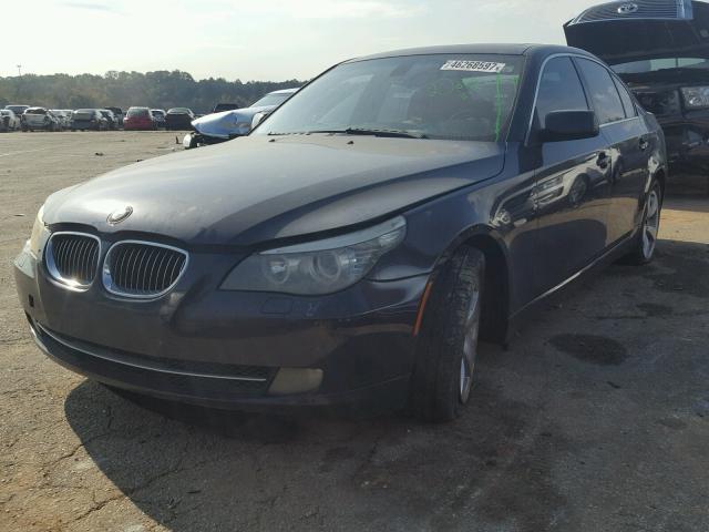 WBANU53578CT07199 - 2008 BMW 528 I BLUE photo 2