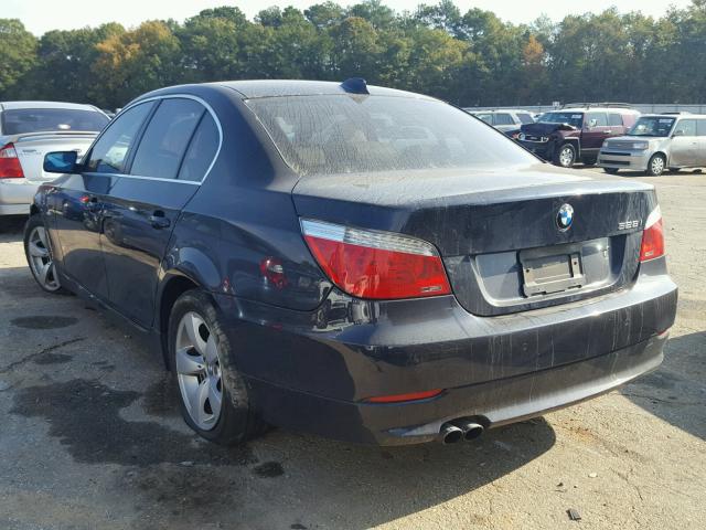 WBANU53578CT07199 - 2008 BMW 528 I BLUE photo 3