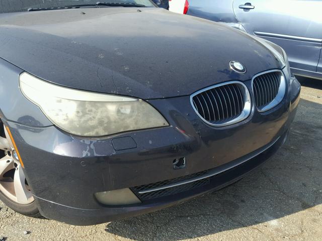 WBANU53578CT07199 - 2008 BMW 528 I BLUE photo 9