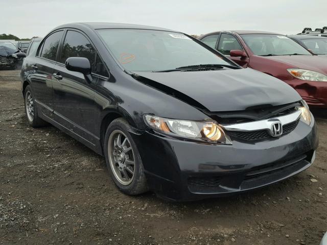 2HGFA16619H308586 - 2009 HONDA CIVIC BLACK photo 1