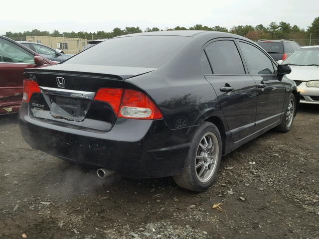 2HGFA16619H308586 - 2009 HONDA CIVIC BLACK photo 4