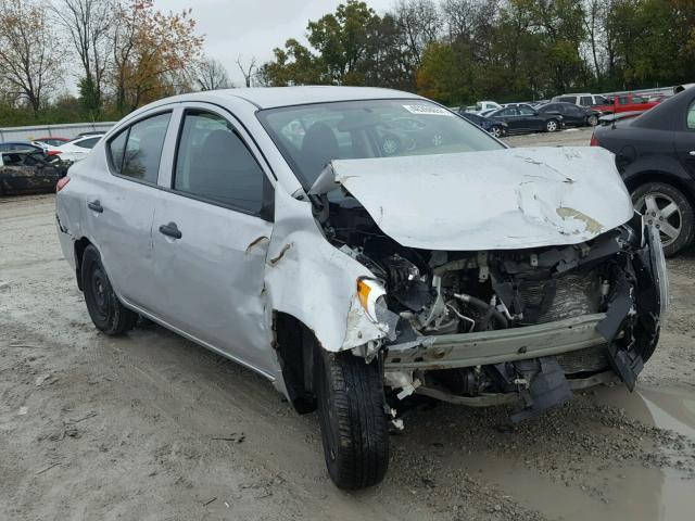 3N1CN7AP7EL815621 - 2014 NISSAN VERSA S SILVER photo 1