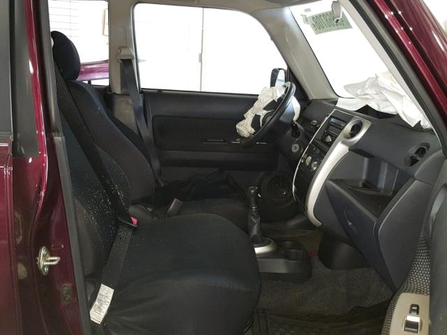 JTLKT334950182003 - 2005 TOYOTA SCION XB ბურგუნდია ფოტო 5