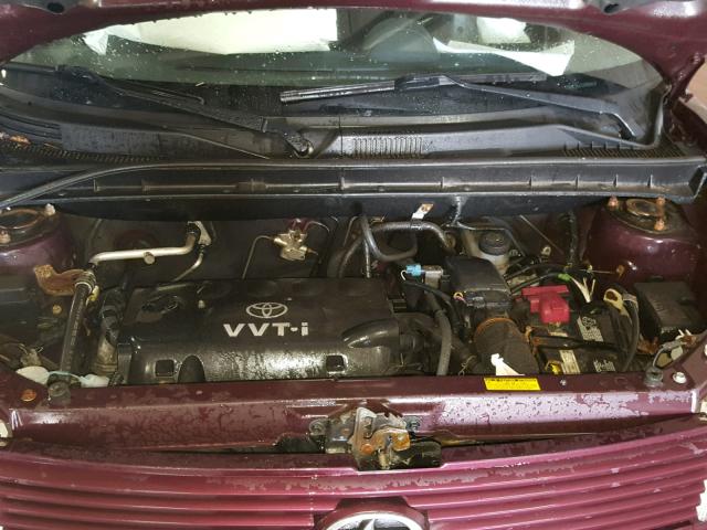 JTLKT334950182003 - 2005 TOYOTA SCION XB ბურგუნდია ფოტო 7