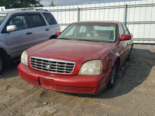 1G6KE54Y55U231163 - 2005 CADILLAC DEVILLE DH RED photo 2