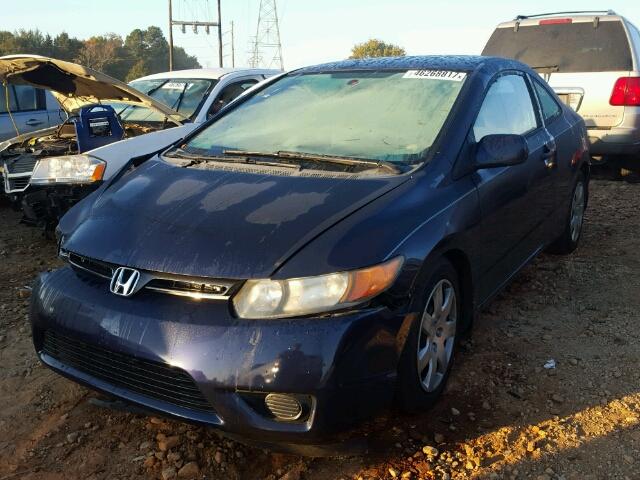 2HGFG12688H562928 - 2008 HONDA CIVIC LX PURPLE photo 2