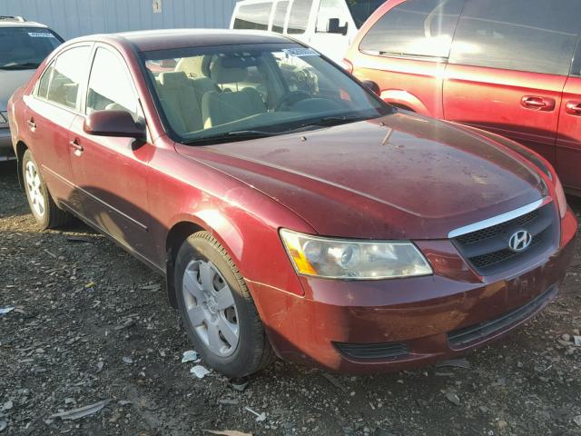 5NPET46C17H212831 - 2007 HYUNDAI SONATA GLS MAROON photo 1