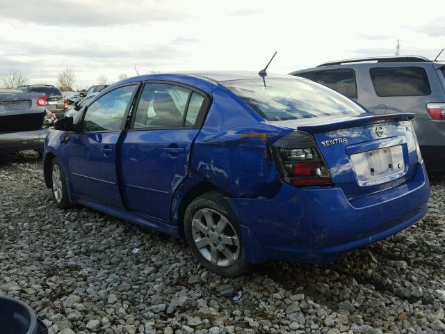 3N1AB6AP5AL695466 - 2010 NISSAN SENTRA 2.0 BLUE photo 3